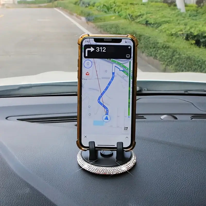 Car-mounted mobile phone holder - Elegant and versatile, suitable for horizontal and vertical placement