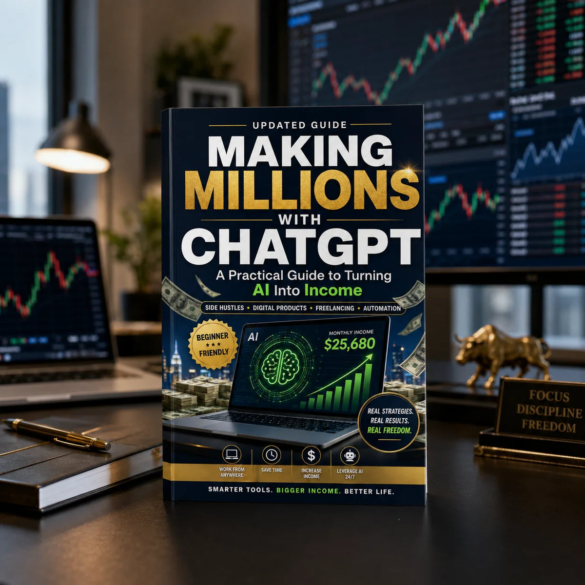 ChatGPT Income Guide Book, Learn How to Monetize AI Tools, Work From Home, Increase Passive Income With Step-by-Step Methods