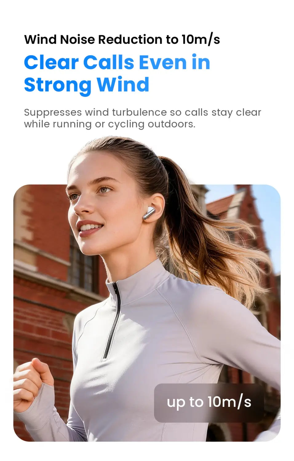 Écouteurs sans fil Haylou Flowbuds N55 argentés avec un design minimaliste élégant et un étui de charge, mettant en avant une autonomie prolongée et une technologie ANC LDAC