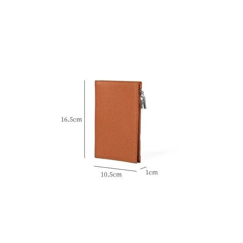 Business-Friendly Leather Wallet with Multi-Card Slots and Waterproof Features for Travel