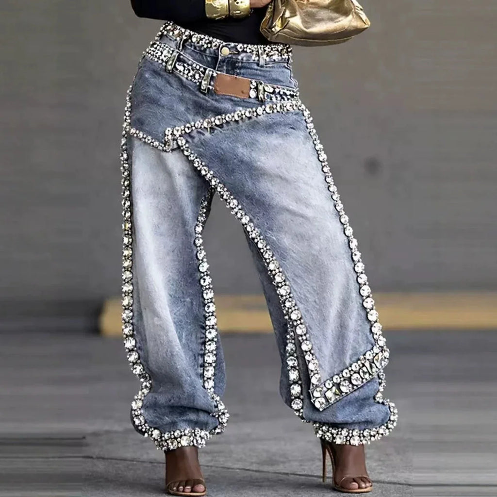 Fashion Women's Low Rise Denim Jeans Sexy Design 2026 New Summer Loose Fit Casual Trousers Universal Natural Waist Light Fold