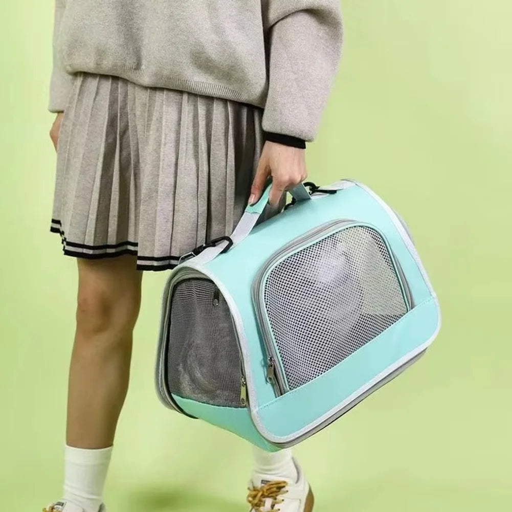 Pet Outing Portable Cat Dogs Handbag Summer Breathable Carrier Travel Puppy Kitten Single Shoulder Bag Pet Carrying Bag Supplie