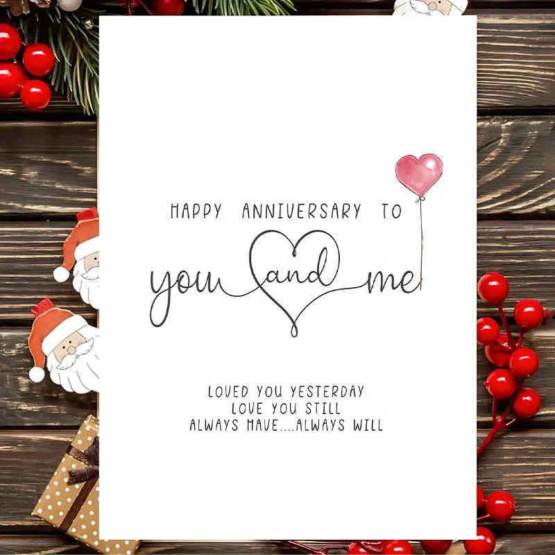 1 Special Anniversary Greeting Card, Perfect for Valentine's Day and Anniversaries, A Unique Valentine's Day Greeting Card
