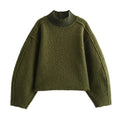 HH Sweatshirts For Women Autumn Casual Loose Turtleneck Long Sleeve Pullover Sweater Female Fashion Chic Top Pullovers