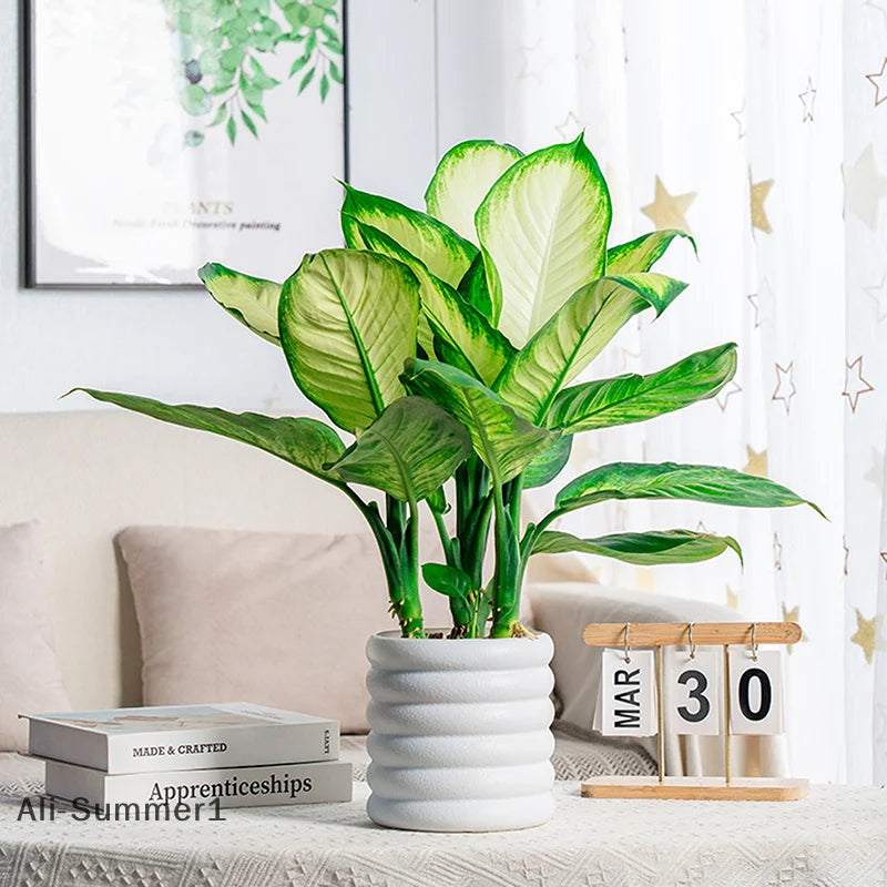 【E】Porcelain-like plastic flower pot Indoor Plants Pots Office For Flower Multipurpose Planters For And Vegetable For Plants Pot