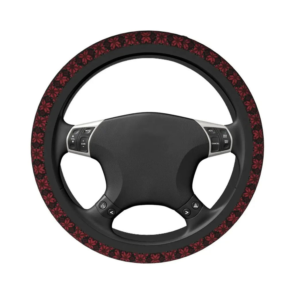 Palestinian Tatreez Car Steering Wheel Cover Palestine Steering Wheel Protective Cover Auto Steering-Wheel Accessories