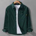Striped Men Long Sleeve Spring Autumn Fashion Casual Versatile Shirt