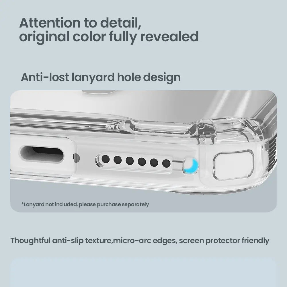 clear protective phone case with transparent glossy finish and precise cutouts for charging port and speaker holes made of nature tpu pro material for iphone 17 series by nillkin