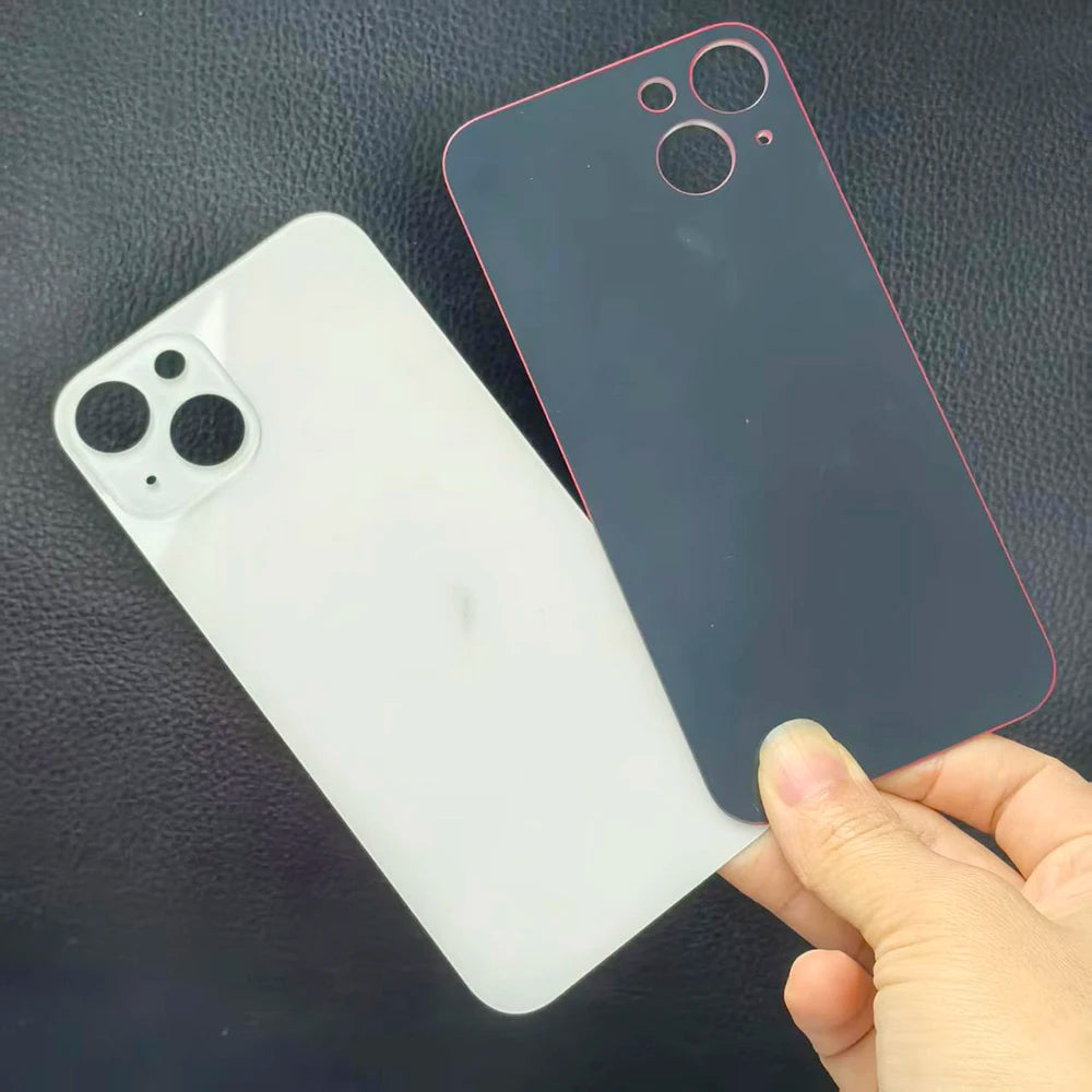 High Quality 6.1'' Replacement Back Glass Case For iPhone 13 Rear Cover Glass Big Camera Hole Back Housing Cover Repair Parts