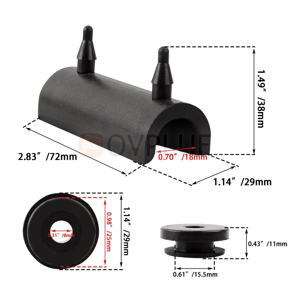 Motorcycle accessories Saddlebag Support Rubber Grommets Cushions Kit For Harley Touring Road King Electra Street Glide 1993-UP