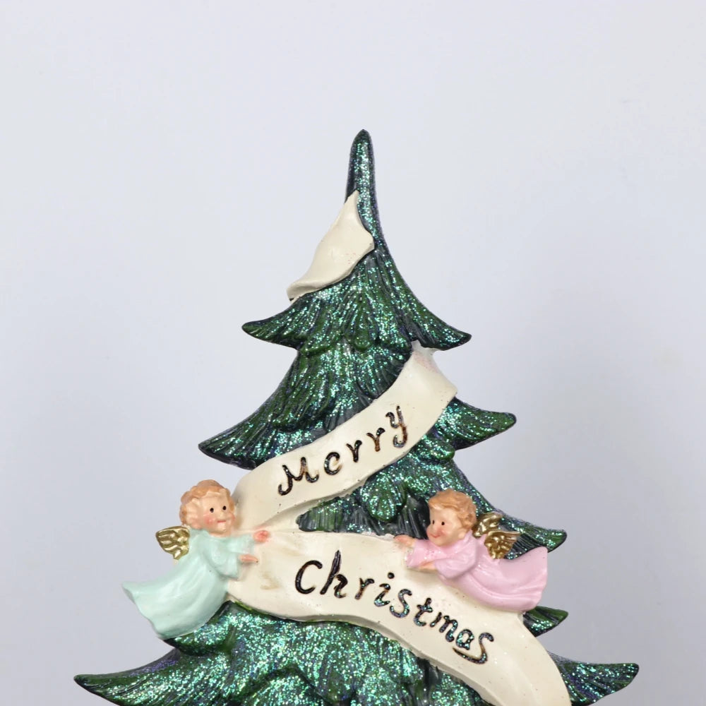Creative Angel Christmas Tree Ornament Christmas Decorative Resin Crafts Home Festival Party Desktop Decor Accessories Gifts