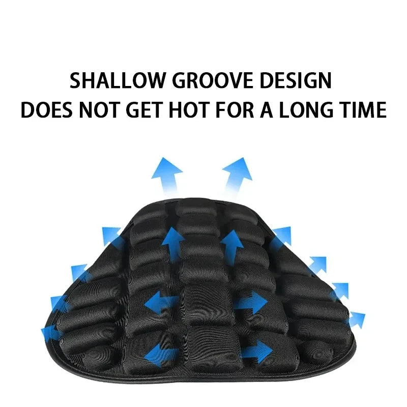 Motorcycle 3D Seat Cushion Black Foam Soft Comfortable Breathable EVA Seat Covers Mats Motorcycles Electric Bike Accessories