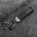 Car Key Chain Carbon Fiber Keychain Luxury Keyring Buckle Car Key Ring Men Women Business Gift Car Key Strap Accessories