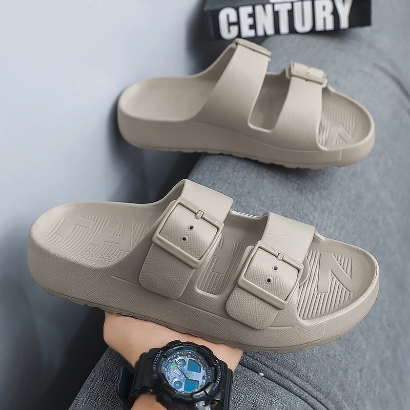 Sandals for Men, Summer 2025 New Style, Non-Slip, Anti-Odor, Thick-Soled Slippers, Casual Sandals for Outdoor Wear, Beach Sandals