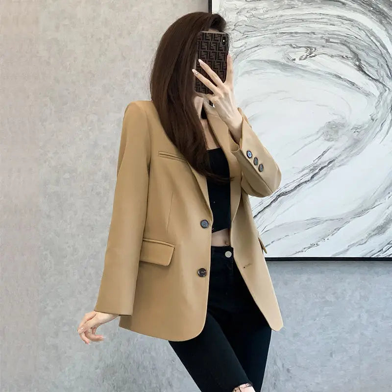 2025 Blazers Jacket For Women Coats Spring Korean Casual Woman Blazer Suits Tailoring Long Latest Fashion Clothing High Quality