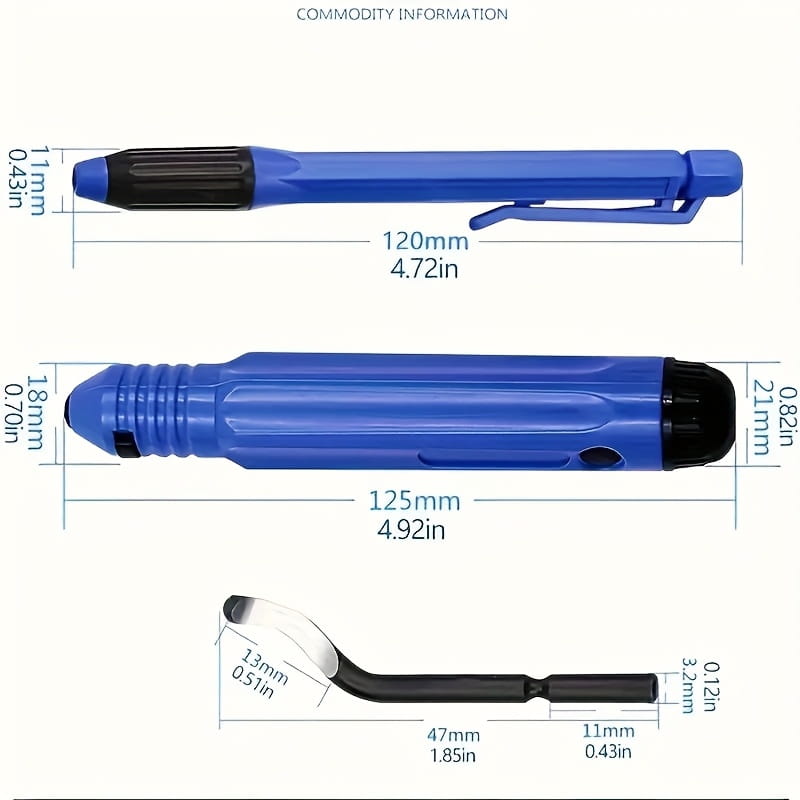 Blue plastic resin epoxy trimming tool with black grip and clip featuring a textured surface for enhanced handling in manual jewelry cutting