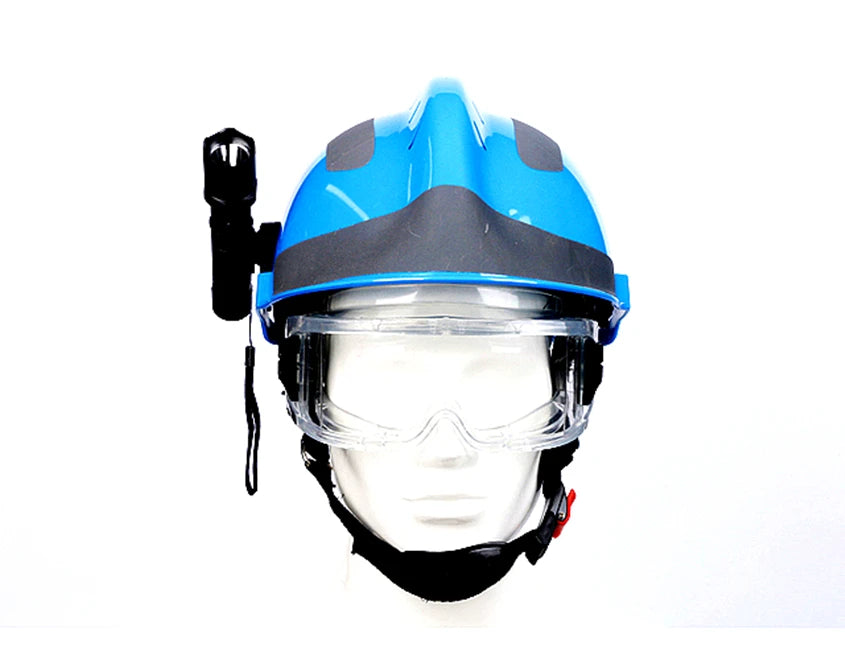 F2 Safety Rescue Helmet Emergency Rescue Fire ABS helmet With Headlamp and Protective Goggles Firefighter Protective Helmet