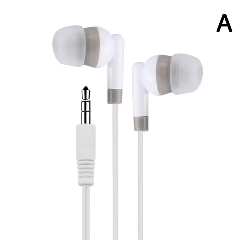 1/5 Pack Basic Earbud Headphones For Music, Wired Earphones in-Ear Disposable Headphones, 3.5 MM Audio Jack Stereo Earphones