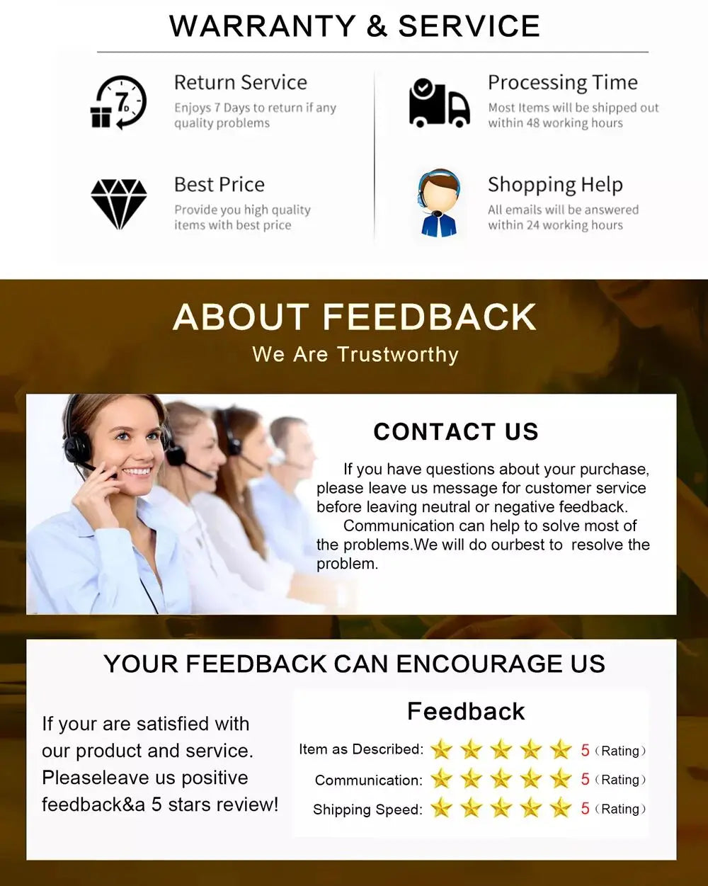 Customer service team in light blue shirts and headsets smiling while providing assistance for the laptop sleeve bag model number compatible with MacBook Air and Pro.