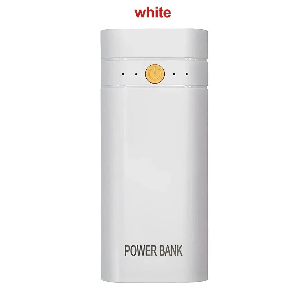 DIY Power Bank Box For Phone Electronic Charging Batteries 6000mAh 5V 2X 18650 Power Bank Case USB Type-C Battery Charger Case