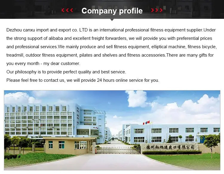 The company profile for dezhou canxu import and export co. ltd features a commercial 2-tier dumbbell rack made of durable black steel designed for efficient fitness equipment storage.