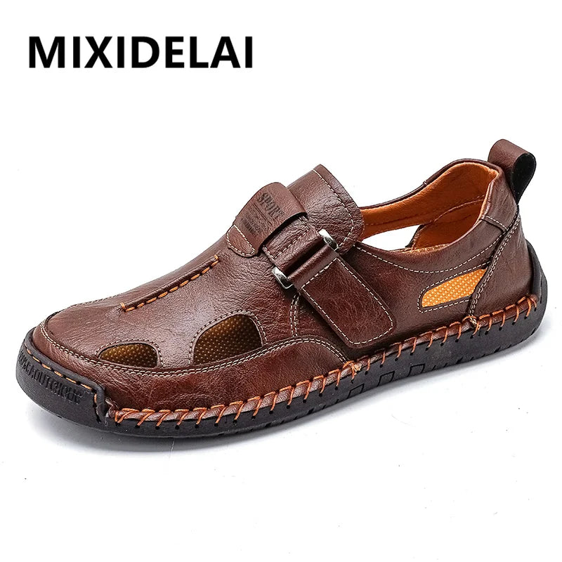 Men's Casual Sneakers Summer Breathable Outdoor Shoes Openworke Design Non-slip Summer Lightweight Driving Shoes Walking Shoes