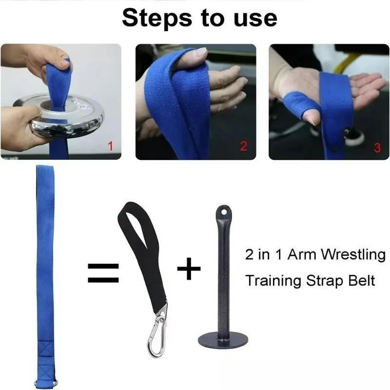 Home Gym Forearm Arm Strength Training Straps  Muscle Training Accessories Designed Specifically for Barbell Plate Training