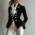 Blazers Coat Women Suits Coats Stand Collar Jackets Y2k Streetwear Work Slim Fit Tight Waist Elegant Jacket 2025 Autumn Winter