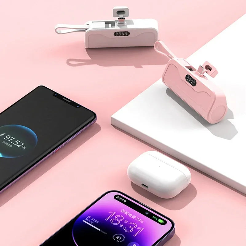 Mini power bank 20000mAh portable mobile phone charger, power bank,backup battery suitable for iPhone 11 12 13 14 Huawei Xiaomi