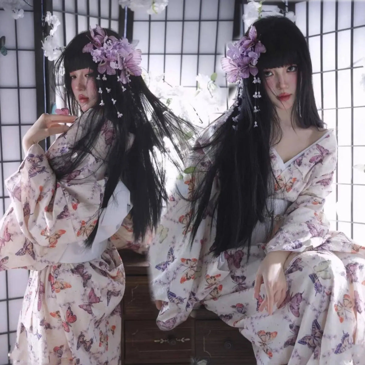 Girl Dress Yukata Women Clothing Fashion Photography Clothes Ethnic Style Stage Japan Kimono Cosplay Performance Costumes