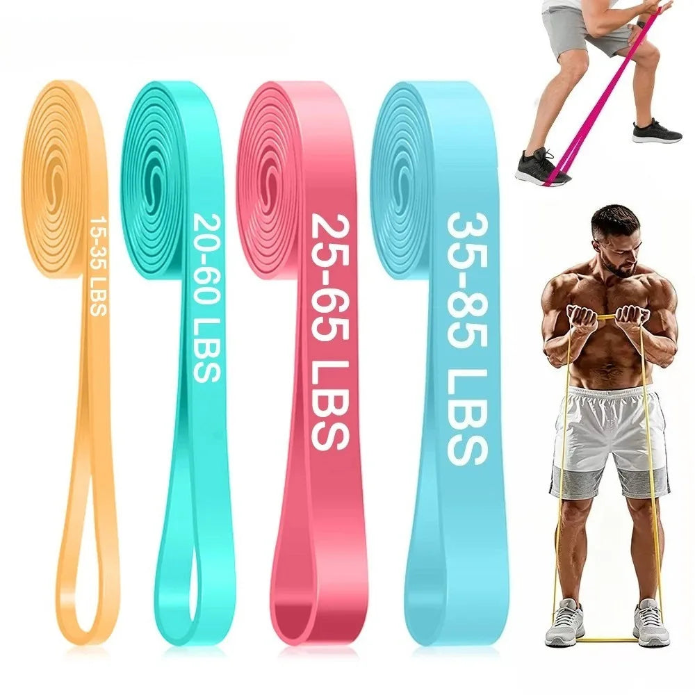 15-85LBS Heavy-Duty High-Elasticity Exercise Band with Accessories Multiple Resistance Levels for Gym,Pilates,Ideal for Beginner