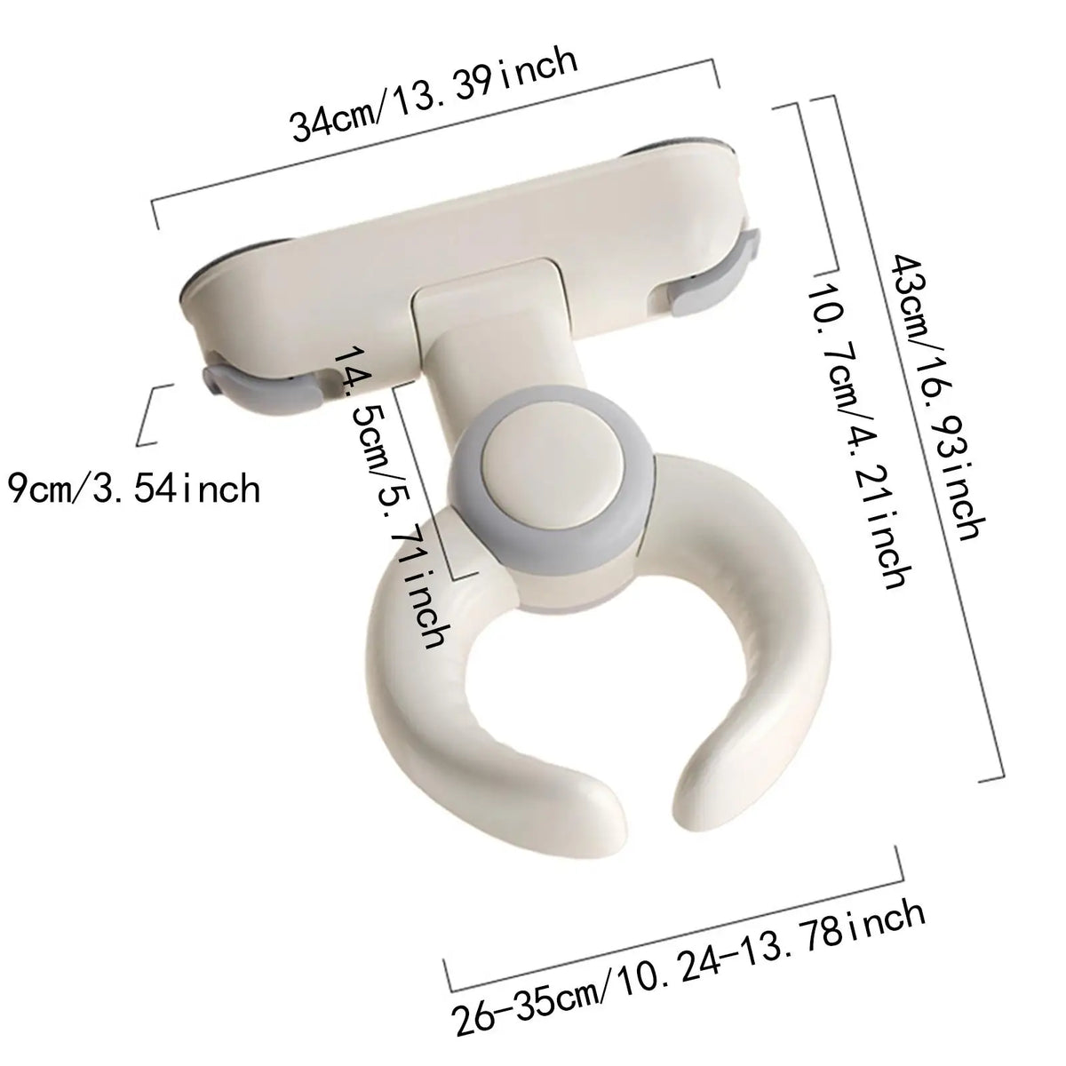 Baby Shower Stand Wall Mount Shower Handle Baby with Suction Cup Foldable Portable Bath Standing Stand for Boys Girls Newborn