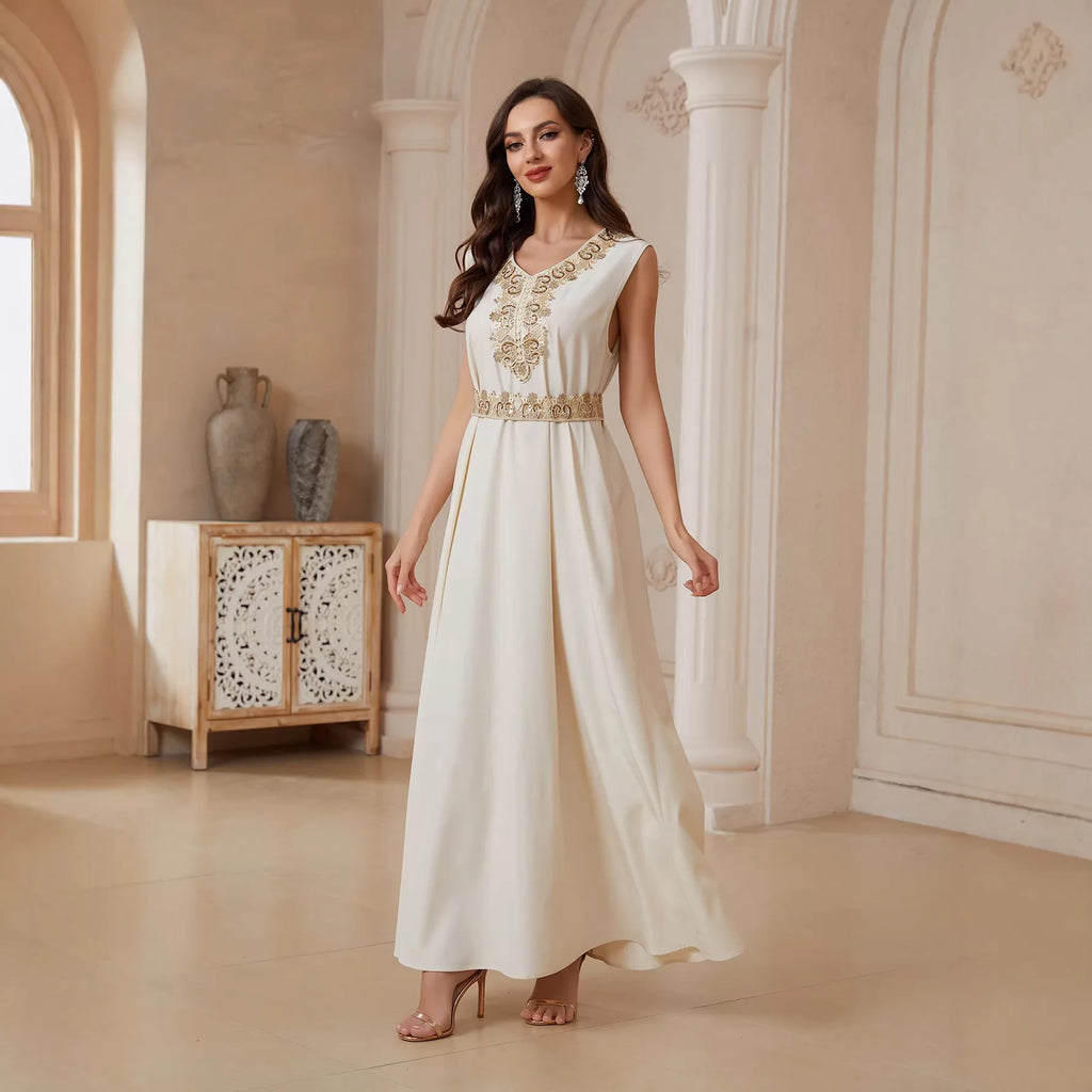 Dress Suit Women Eid Muslim Abaya Party Dresses Sequins 2 Piece Set Jalabiya Morocco Vestidos Dubai Islam Kaftan Cardigan Robe