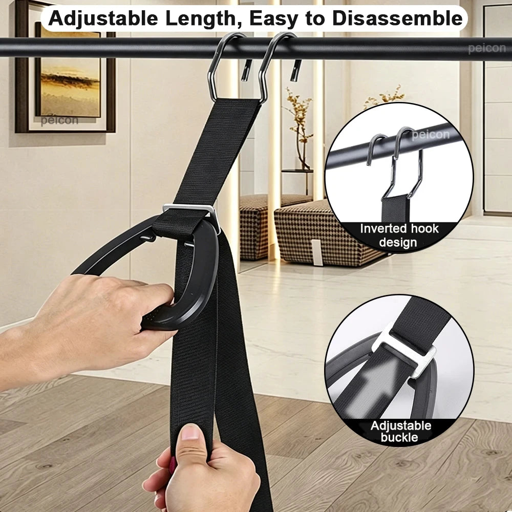 Household Spinal Stretch Lumbar Suspension Belt Horizontal Bar Traction Soothing Waist Beltcan Weigh 200 Catties Hanging Ergonom