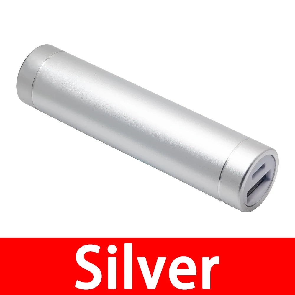 Metal Power Bank DIY Kit-No Welding Required! Includes Storage Case,1X 18650 Battery,5V1A USB External Charger for Smart Phones