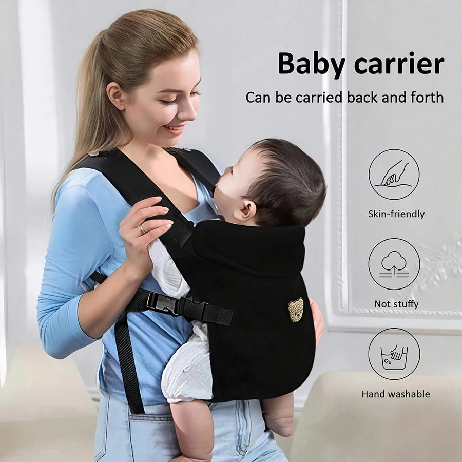 1Pc Ergonomic Multifunctional Baby Carrier - 4-in-1 Portable Baby Travel Gear, with Adjustable and Comfortable Front and Back Straps, the Perfect Gift for Baby's Baby Shower, Halloween, Christmas, and New Year