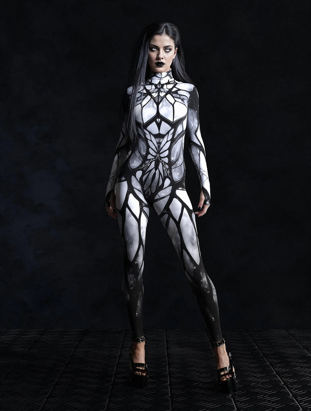 Women Unique Jumpsuit Multicolour Printing Holiday Party Wear Rave Onesie Cosplay Costume Festival  Bodysuits Rompers