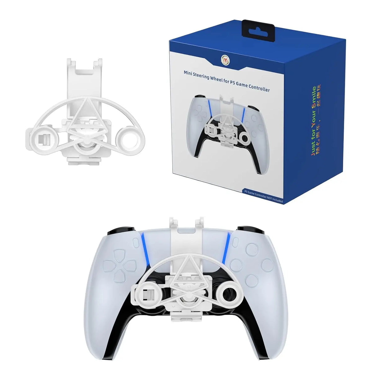 For DualSense PS5 Games Console Gamepad Mini Racing Steering Wheel Accessories