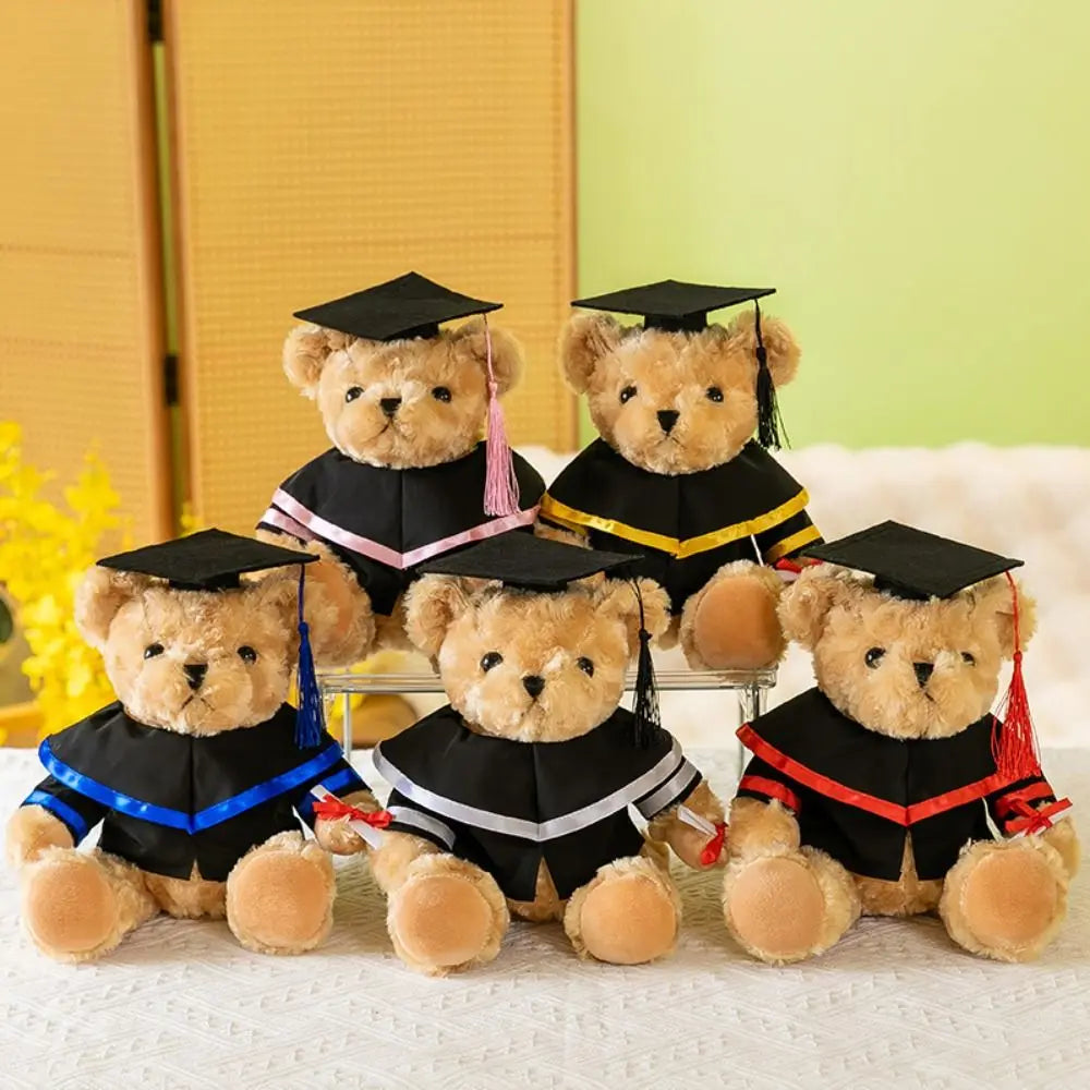 Graduation Suit Fits 30Cm  Bear Clothes Accessories Make Your Own Stuffed Animal Dolls Toy Graduation Party Gift