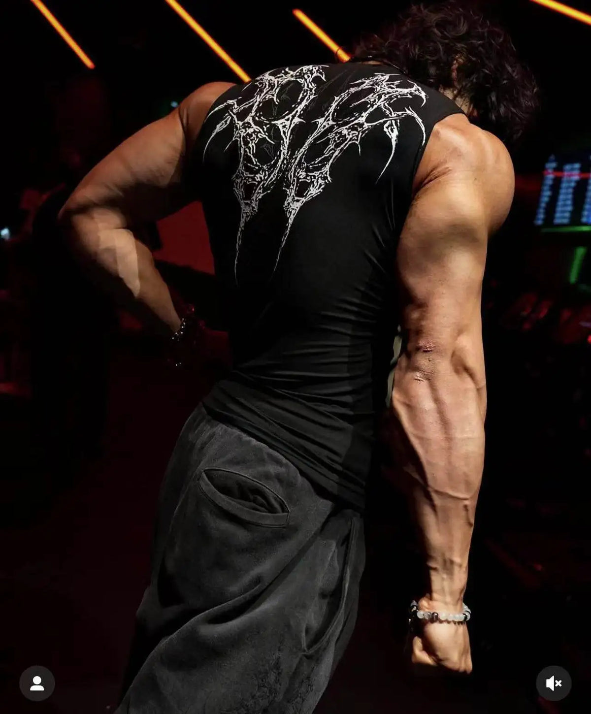 Valentine's Day Gift For Her: Summer Tight Fitting Clothes Gothic Wind Speed Dry Printed Fitness Sports Sleeveless Camisole