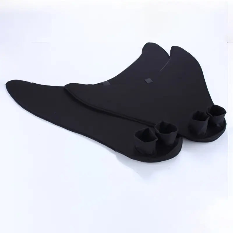 Schwarze Silikon-Erwachsenen-Meerjungfrauen-Schwimmflossen Trainingsflipper mit elegantem, stromlinienförmigem Design und verstärkten Zehentaschen