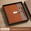 Fathers Day A5 Leather Notebook for Dad Lined Journal Gift for Men Office Work Daily Writing Notes Planner