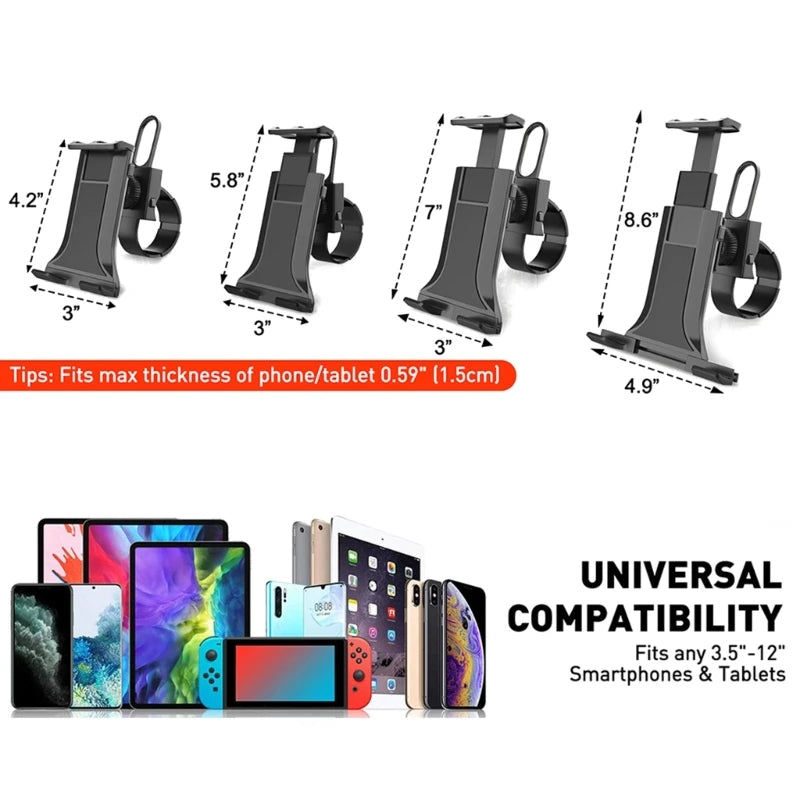 Spinning Bike Riding Mount Fitness Equipment Electric Car Cell Phone Treadmill Stand Mountain Bike Tablet Holder Support