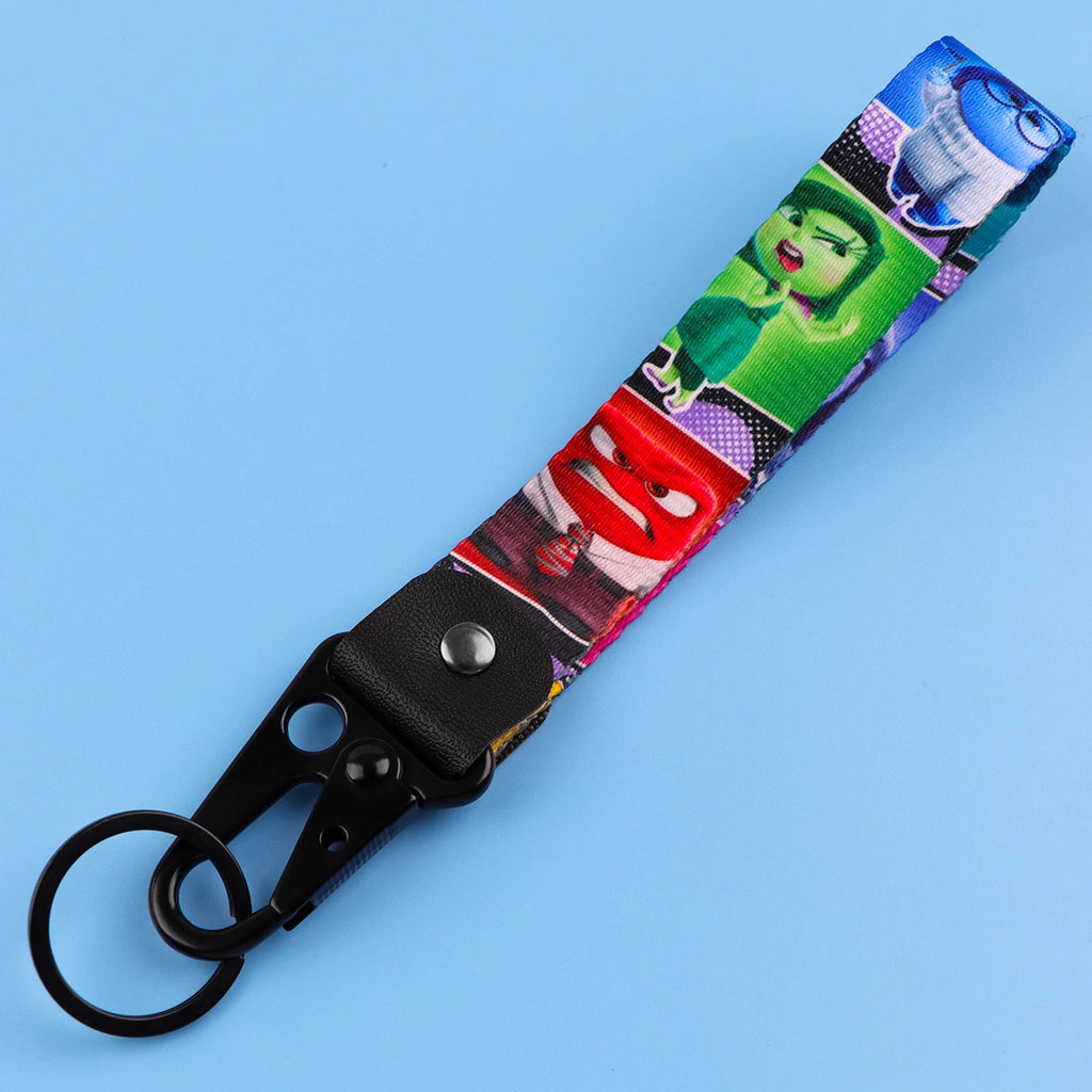 Classic Cartoon Car Keychain Mickey Key Rings Race Car Jewelry Men Women Lanyard Motorcycle Accessories Gifts For Friend