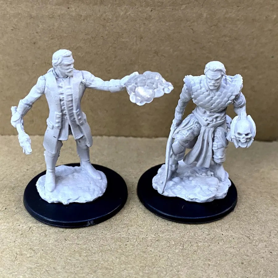 Lot Skeletons Dragonborn Fighter Orc Barbarian Paladin Dwarf Fighter Warlock Miniatures Nolzur's Miniatures Board Game Models