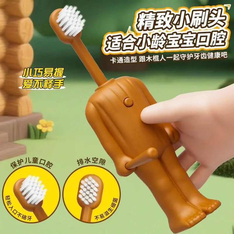 Italian Brainrot Tung Children's Toothbrush Anime Soft Nylon Bristle Toothbrush Travel Cartoon Cute Funny Teeth Brush Whitening