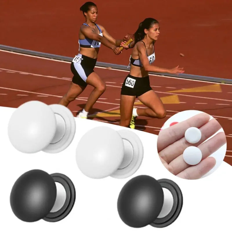 Race Number Clips Magnetic Race Bib Holders Running Fix Clips Number Belt Cloth Buckle Triathlon Run Cycling Accessories