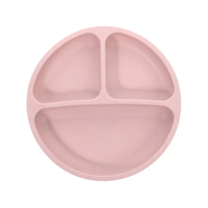 B78B-Baby Feeding Set, With Strong Suction, Silicone Tableware, Used To Hold Solid Food.