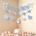 Expectant Mother Celebration Party Decoration Bunting Banner Hanging Baby Gender Reveal Baby Shower Backdrop Boy or Girl Baby Sh