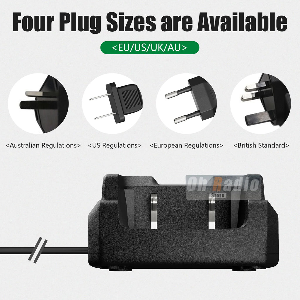 Original Quansheng UV-K1 Desktop Charger UV-K1(8) Battery Charger Fast Charging C-51 Model UV-K5 Charging Base US/EU/UK/AU Plug